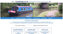 Desktop Screenshot of canalguide.co.uk